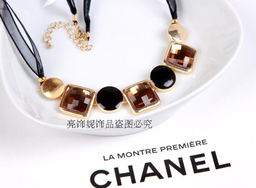 时尚短款锁骨链 夸张彩色宝石项链引领欧美配饰潮流