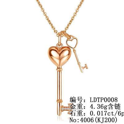 高端珠宝定制新标杆 解读LDTP0008欧美风K金镶钻套链